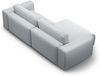 Micadoni Ecksofa Victor 3-Sitzer Links Strukturierter Stoff Hellgrau Bild 4
