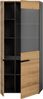 Home affaire Vitrine REHAT, TOPSELLER!, Höhe 190 cm, 2 Türen, 4 Einlegeböden, 2 Glasböden (1-St) Vitrinenschrank, Schrank, Glasvitrine, Wohnzimmervitrine Bild 4