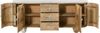 Sideboard Mango 200x40x80 natur lackiert / Marmor weiß FLORENZ #122 Bild 2