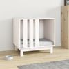 vidaXL Hundehütte Weiß 60x45x57 cm Massivholz Kiefer 822477 Bild 3