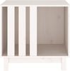 vidaXL Hundehütte Weiß 60x45x57 cm Massivholz Kiefer 822477 Bild 4