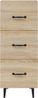 Sideboard, Kommode Sonoma-Eiche 34,5x34x90 cm Holzwerkstoff j2921p Bild 5