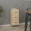 Sideboard, Kommode Sonoma-Eiche 34,5x34x90 cm Holzwerkstoff j2921p Bild 2