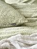 Irisette Easy Soft-Seersucker Bettwäsche 155x220 Blätter grün weiß 8516-30 Bild 4
