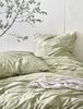 Irisette Easy Soft-Seersucker Bettwäsche 155x220 Blätter grün weiß 8516-30 Bild 2