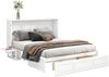 Polsterbett 90×200 cm aus Kunstleder mit LED-Beleuchtung und USB-Anschluss, grau Bild 5