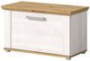 Inn. Furn Schuhbank Mirano (Garderobenbank in weiß Lerche mit Eiche Artisan, Breite 80 cm), mit 4 Fächern Bild 4