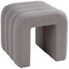 Home4You Polsterhocker B 40 x H 40 cm, Wollweiß, Teddystoff, (1 St), MDF, flauschig Bild 4