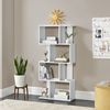 Bücherregal Almeria mit 4 Fächern und 4 Ablagen Weiß Bild 5