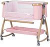 Chipolino Beistellbett Charisma Matratze höhenverstellbar Räder Ablagefach Gurt rosa Bild 2