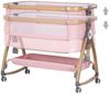Chipolino Beistellbett Charisma Matratze höhenverstellbar Räder Ablagefach Gurt rosa Bild 3