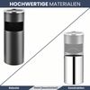 Runder Standaschenbecher für Draußen 30L - 25x61cm Stahl | Mülleimer mit Aschenbecher Abfalleimer mit Inneneimer Standascher Outdoor, Grau Bild 4