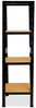 shelfplaza BLACK 180x30x30 cm Schwerlastregal in schwarz mit 4 Böden und 175 kg Traglast pro Boden Bild 5