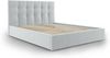 Micadoni Bett Phaedra Samt Hellgrau 160x200 Bild 2