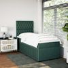 vidaXL Boxspringbett mit Matratze Dunkelgrün 80x200 cm Samt 3294499 Bild 5