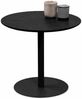 Beistelltisch >Ida 1< runde Form, in Esche Dekor schwarz, Metall+ MDF - 43x48cm (HxD) Bild 2