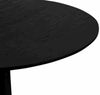 Beistelltisch >Ida 1< runde Form, in Esche Dekor schwarz, Metall+ MDF - 43x48cm (HxD) Bild 4