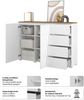 OTTO home Highboard Modo, Breite 150 cm, moderne grifflose Kommode 2Türen/4 SK, Schubladenkommode mit viel Stauraum, Einlegeböden verstellbar Bild 3