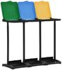 vidaXL Müllsackständer mit Deckel 240-330 L Mehrfarbig PP 340989 Bild 3