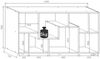 VCM Standregal Lanisa 919093 Anthrazit H. 58 x B. 116 x T. 20 cm Bild 4