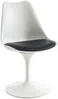 Vente-unique - XAFY Stuhl Plastik SchwarzWeiß - B 56,5 cm x H 82 cm x L 49 cm Bild 4