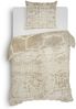 Heckett & Lane GOTS Twill Bettwäsche 155x220 Rishi Schlangenoptik Skin Beige Bild 2