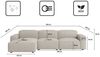 Kaiser Möbel Ecksofa Ecksofa Cursal L-Form – modular, modern, unvergleichlich bequem, Einzelsofa Bild 2