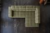 KAWOLA Sofa NELSON Ecksofa Leder olivgrün Recamiere rechts 72 x 216 x 321 cm Bild 5
