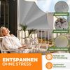 KESSER® Balkonfächer klappbar mit Wandhalterung | 140x140cm | Sichtschutz Balkon Windschutz | Balkonsichtschutz | Seitenmarkise | witterungsbeständig | inkl. Montagematerial | Hellgrau Bild 4