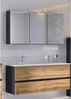 Spiegelschrank 3D mit LED LOUROSA-03 in Graphitgrau Bild 3