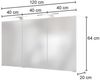 Spiegelschrank 3D mit LED LOUROSA-03 in Graphitgrau Bild 5