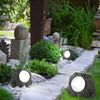 10x LED Solarleuchte Stein grau, Außendeko Bild 4