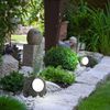 10x LED Solarleuchte Stein grau, Außendeko Bild 2