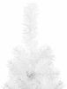 vidaXL Künstlicher Halb-Weihnachtsbaum mit Ständer Schlank Weiß 210 cm 344567 Bild 5