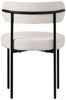 ML-DESIGN Polsterstuhl Esszimmerstühle Gruppe Küchenstuhl aus Teddystoff mit Metallbeinen (6 St), Clubstuhl 6er Set Wohnzimmerstuhl Weiß moderne Design Lounge Stuhl Bild 3