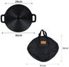CCLIFE Grillplatte CCLIFE BBQ Grillpfanne Koreanische aus Gusseisen Runde Grillplatte Bild 2
