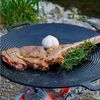 CCLIFE Grillplatte CCLIFE BBQ Grillpfanne Koreanische aus Gusseisen Runde Grillplatte Bild 4