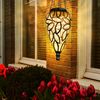 2er Set LED Solar Hängeleuchte, Tropfen mit Dekor, H 50 cm Bild 5