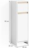 Vicco 'Emma' Midischrank, Spanplatte, 30 x 95 x 30 cm, Weiß Sonoma Bild 3