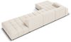 Micadoni Ecksofa Jennifer 5-Sitzer Links Samt Helles Beige Bild 4
