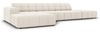 Micadoni Ecksofa Jennifer 5-Sitzer Links Samt Helles Beige Bild 2