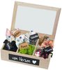 SURPRISA Geschenkbox Schotter-Schatulle Geldgeschenk, aus Paulownienholz, 6 Fächer, Geschenk zur Hochzeit, Geburtstag usw. Bild 3