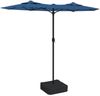 vidaXL Doppel-Sonnenschirm mit LED-Leuchten Azurblau 316x145 cm 362976 Bild 2