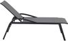 Siena Garden Milos Rollliege Aluminium anthrazit mit Textilbezug schwarz-silber H16694 Sonnenliege Bild 5