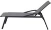 Siena Garden Milos Rollliege Aluminium anthrazit mit Textilbezug schwarz-silber H16694 Sonnenliege Bild 3
