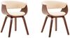 vidaXL Esszimmerstühle 2 Stk. Creme Bugholz und Kunstleder [278724] Bild 2