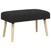 vidaXL Bank Uni Schwarz 80 x 40 x 46 cm Bouclé 42038409 Bild 2