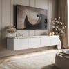 ALLHOUSE24 TV-Schrank TV-Schrank NELLY Metallbeine LED Beleuchtung Sideboard GOLD (1x TV Schrank) Breite 200 cm Bild 3