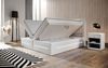 Boxspringbett Sevilla mit LED und Stauraum 140x200 Weiß H4 (100kg+) Bild 5