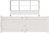 vidaXL Massivholzbett mit Regal ohne Matratze Weiß 140x190 cm Kiefer 3322464 Bild 4